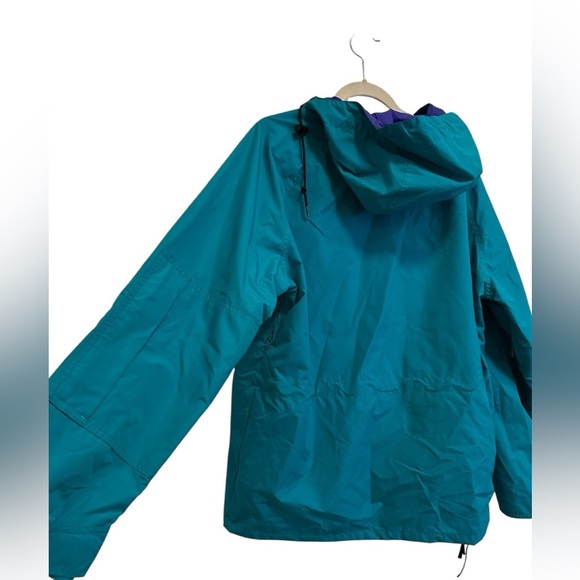 LIKE NEW VINTAGE Columbia Radial Sleeve Pullover Jacket Teal 1/4 Zip Windbreaker - Picture 9 of 15